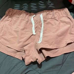Pink Calvin Klein sleep shorts